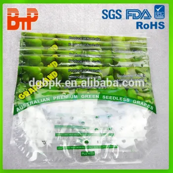 printed fresh vegetable packaging bag with vent hole