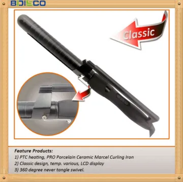 100% Pure Ceramic Marcel Curling Iron 1" Marcel Barrel