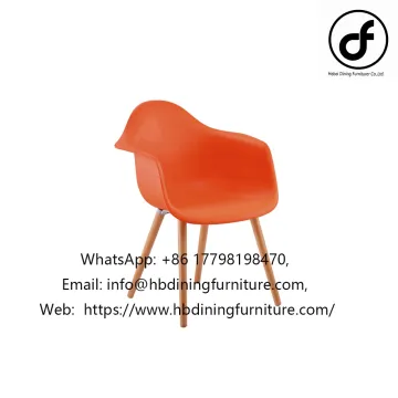 Nordic Rattan Wooden Dining Chair Popular Dining Room Furniture Plastic Dining Chair