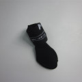 Men Black Jacquard Acrylic Short Socks