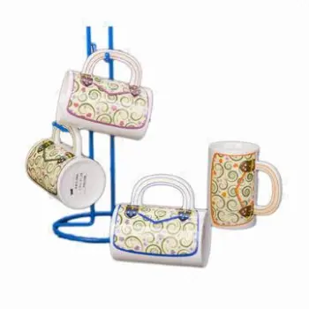 Ladies' Handbag-shaped Mugs with 10oz Capacity
