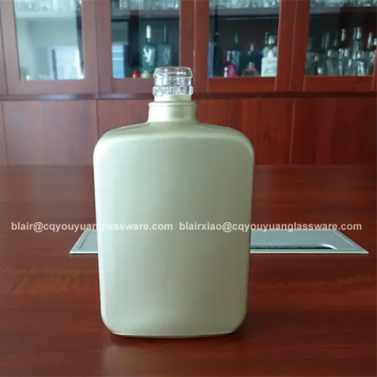 Glass Bottle Super Flat 300ML Tequila Bottle Liquor Bottle 300