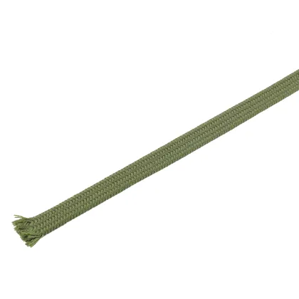 Green Nylon Braided Fabric Cable Sleeving