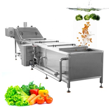 Automatic Vegetable and Fruit Processing Line: Washing, Cutting, and Blanching Machine