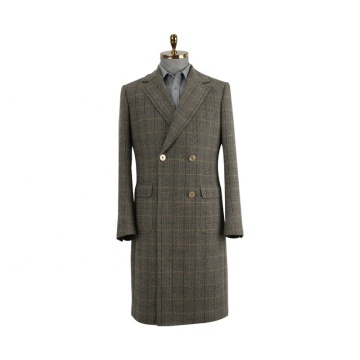 2021 latest design fashion mens overcoat winter long wool blend coat custom mens overcoat