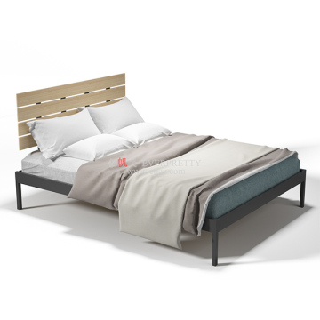 Contemporary Metal Platform King Size Bed Frame with Sleek and Sturdy Steel Construction