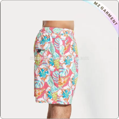Men's printed brand name board shorts