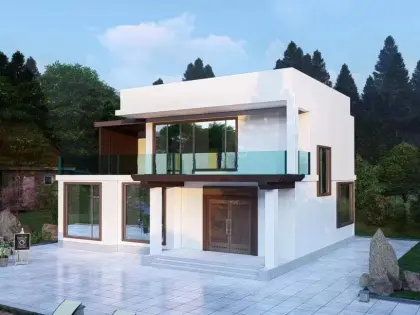 Luxury Light Pre-Engineering Steel Structure Villas