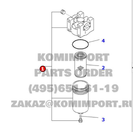 PC400-8 filter 207-970-5111 excavator parts