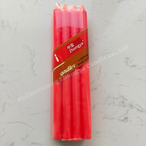 Red 8pcs Packing Wholesale Long Rod Stick Candles
