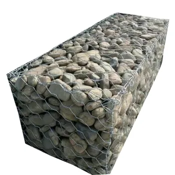 Easy Installation Double Twisted Rockfilled Gabion Box Retaining Wall 2x1x1m 2.7mm 80x100mm
