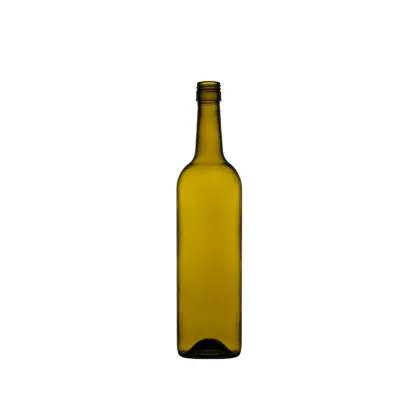 Classical Green Glass Claret Wine Bottle