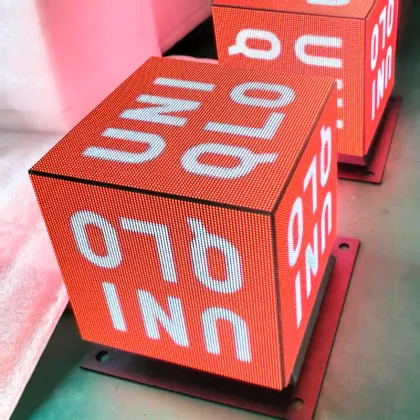 Five Sided Full Color LED Advertising Screen - Magic Cube Display