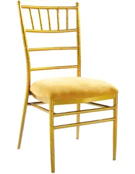 golden chiavari chair, stacking restaurant dining seat, aluminum hotel banquet furniture