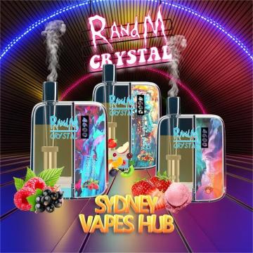 Newest RandM Crystal Disposable Vape 4600 Puffs