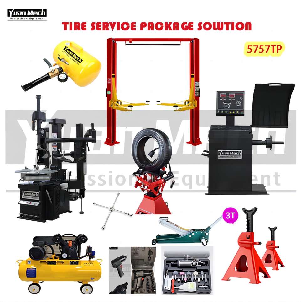 Wheel Balancing Equipment Tyre Changer Car Jack Combo