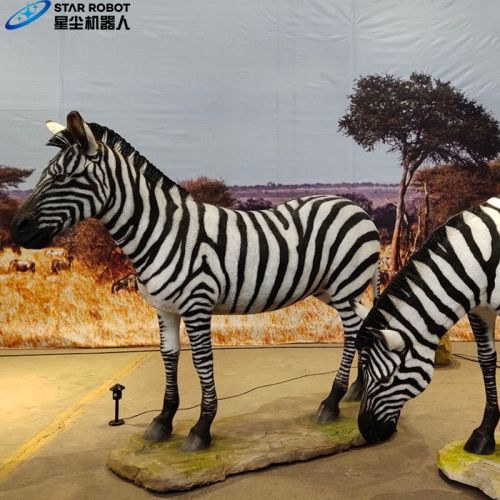 Model Hewan Zebra Ukuran Animatronik