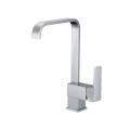 Square Brass Kitchen Faucet