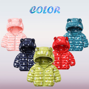 6m-5t Toddler Coat Baby Girls Winter Cartoon Windproof Coat Hooded Warm Outwear Jacket Children's Jacket Ветровка Для Девочки