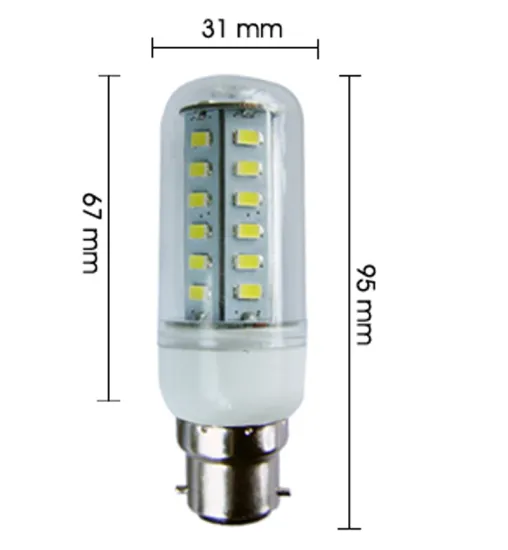 10-30VDC B22 5W LED Bulb E27 B22 Lamp for UK GB Lighting