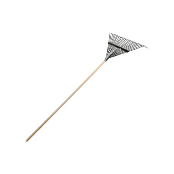 Professional High Carbon Steel Leaf Rake with 24 Teeth for Lawns