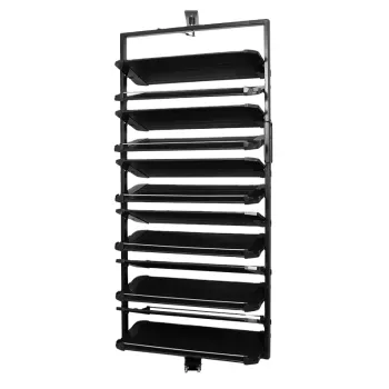 Custom Designed 10-Layer Stackable Shoe Rack for Stores