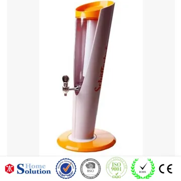 3 litres beer tower ice tube inside FDA test ABS,PC Material