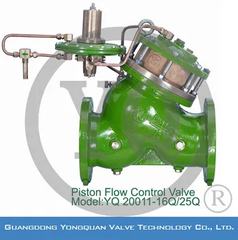 YQ20011-16/25Q Piston Flow Control Valve , DN 40-1200mm