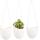 Modern Ceramic White Hanging Planters for Indoor Plants