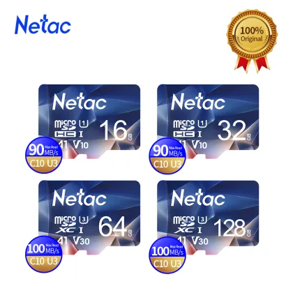 Netac Memory Card 32GB 16GB 64GB 128GB 256GB 512GB Class 10 Micro SD Card TF Card Mini SD Card for Phone