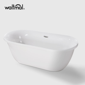 Corner Deep Soaking Freestanding Bathtub