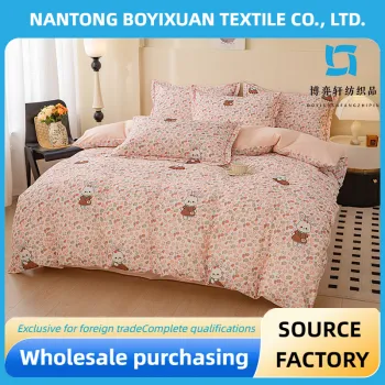 100% Cotton Strawberry Little Rabbit Blanket