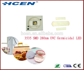 Factory price 1w 3535 SMD type 265nm 280nm 310nm uvc led germicidal uv led