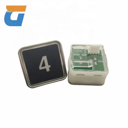 Otis Elevator Square Push Button and SJEC Elevator Switches: PB12 Model