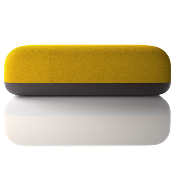 China High Quality Velvet Leather Splicing Lounge Round Stool Supplier