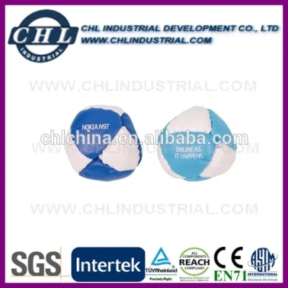 Classic soft leather foot bag with logo printing