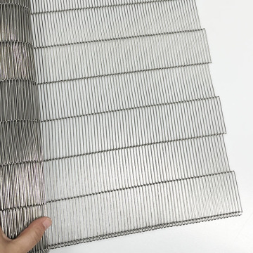 Customized Size 304 Stainless Steel Wire Mesh Enrober Conveyor Belt with Double Edge Treatment and Free Locks