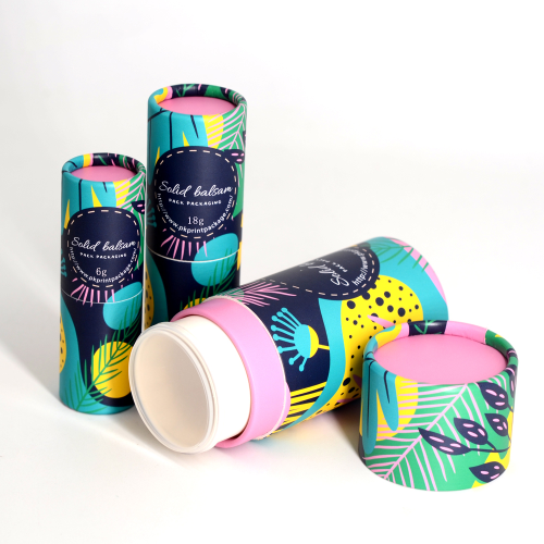 Miljövänliga deodorantbehållare av kartong Pappersrörlåda