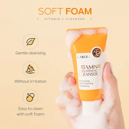 Vitamin C Face Cleanser - Brightening, Deep Cleansing Oil Control, 50g