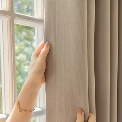 Plain Dyed Lightproof Blackout Maka Velvet Chenille Curtains