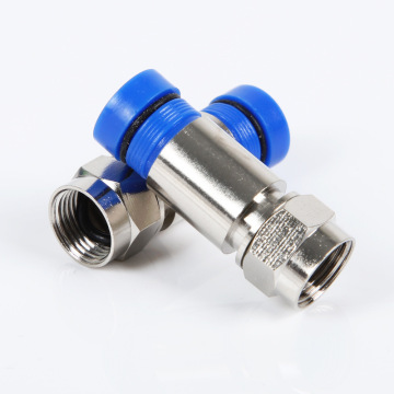 Coaxial Cable F Male Connector RG59 RG6 Waterproof Compression Plug