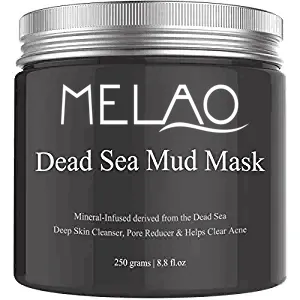 MELAO Beauty Dead Sea Mud Mask for Facial Treatment, 250g / 8.8 fl.oz