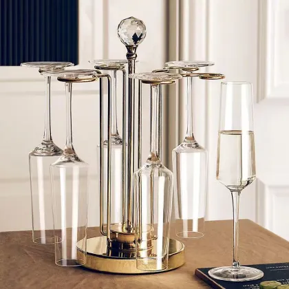 His and Hers Champagne Flute Set - Wedding Day Toasting Glasses
