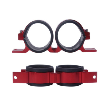 Fuel oil pump double hole bracket clamp