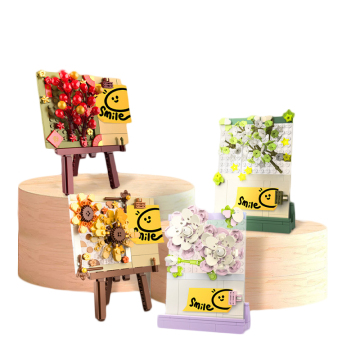 DIY Sunflower Desk Decor and Building Block Set for Kids: Creative Gift Idea