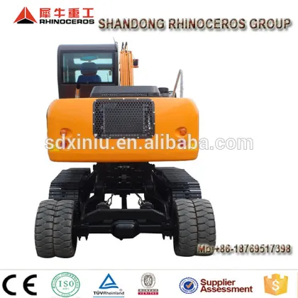 China Rhinoceros Wheel Excavator With Cheap price X8