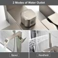 Copper High Flow Bathtub Faucet Filler with Handshower