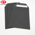 Envelopes personalizados embalagens em envelope de papel preto fosco A5