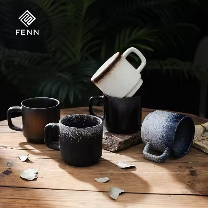 Handmade - style Speckled Ceramic Mugs