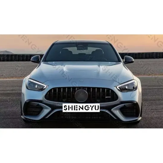 AMG Style Facelift Auto Parts for Benz C Class W206 2023: Bumper, Grille, Exhaust Pipe, Side Skirt